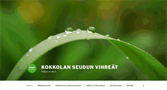 Desktop Screenshot of kokkolanseudunvihreat.net