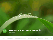 Tablet Screenshot of kokkolanseudunvihreat.net